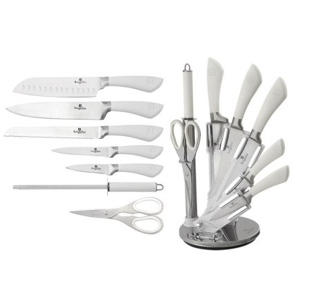 ZESTAW NOŻY 8 ELE. BERLINGER HAUS INFINITY WHITE BH-2044