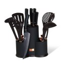 ZESTAW NOŻY I PRZYBORÓW KUCHENNYCH 12 EL. BERLINGER HAUS I-ROSE BH-2507