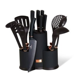 ZESTAW NOŻY I PRZYBORÓW KUCHENNYCH 12 EL. BERLINGER HAUS I-ROSE BH-2507