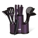ZESTAW NOŻY I PRZYBORÓW KUCHENNYCH 12 EL. BERLINGER HAUS PURPLE ECLIPSE BH-6258