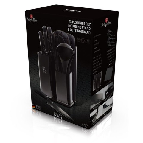 ZESTAW NOŻY I PRZYBORÓW KUCHENNYCH 13 EL. BERLINGER HAUS BLACK BH-2548