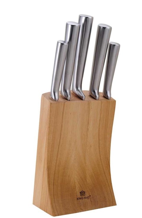 ZESTAW NOŻY KUCHENNYCH W BLOKU 6 ELE. KiNGHOFF KH-1153