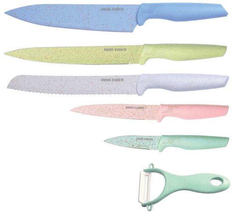 ZESTAW NOŻY MARMUROWYCH 6 ELE. SWISS ZURICH SZ-7345