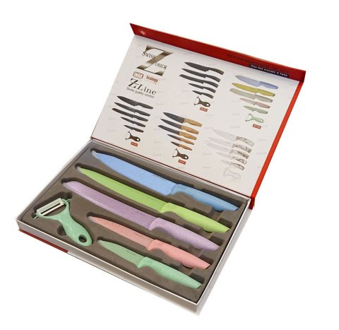 ZESTAW NOŻY MARMUROWYCH 6 ELE. SWISS ZURICH SZ-7345