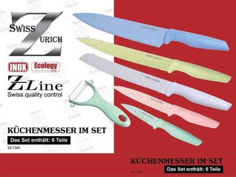 ZESTAW NOŻY MARMUROWYCH 6 ELE. SWISS ZURICH SZ-7345