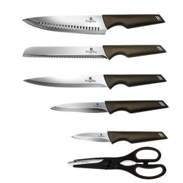 ZESTAW NOŻY W BLOKU 7 EL. BERLINGER HAUS SHINY BLACK BH-2793