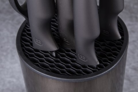 ZESTAW NOŻY W BLOKU 7 EL. BERLINGER HAUS SHINY BLACK BH-2793