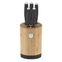 ZESTAW NOŻY W BLOKU BAMBUSOWYM 6-ELE BERLINGER HAUS ANTRACIT BH-2672
