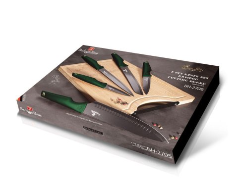 ZESTAW NOŻY Z DESKĄ 6-ele BERLINGER HAUS EMERALD LINE BH-2706