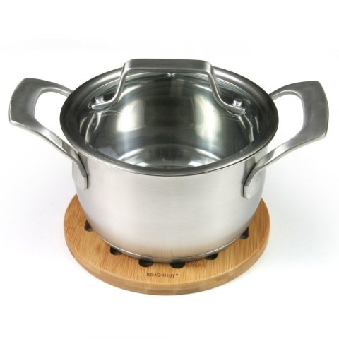 ZESTAW OKRĄGŁYCH PODSTAWEK Z BAMBUSA Ø17,5cm KiNGHOFF KH-1215