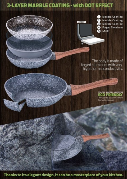 ZESTAW PATELNI 3 ELE. BERLINGER HAUS FOREST LINE BH-1215