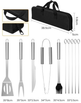 ZESTAW PRZYBORÓW DO GRILLA 10 EL. ZILNER ZL-2131