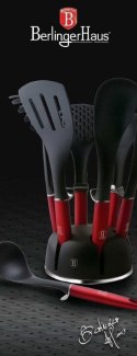 ZESTAW PRZYBORÓW KUCHENNYCH 7 EL. BERLINGER HAUS BURGUNDY BH-6241