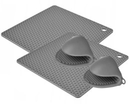 ZESTAW SILIKONOWY 4 EL. 2xŁAPKA + 2xPODKŁADKA BRUNBESTE BB-1527