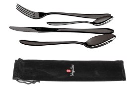 ZESTAW SZTUĆCÓW 4 EL. Z POKROWCEM BERLINGER HAUS BLACK BH-2726