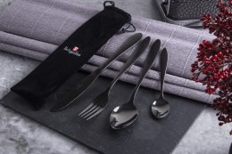 ZESTAW SZTUĆCÓW 4 EL. Z POKROWCEM BERLINGER HAUS BLACK BH-2726
