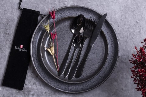 ZESTAW SZTUĆCÓW 4 EL. Z POKROWCEM BERLINGER HAUS BLACK BH-2726