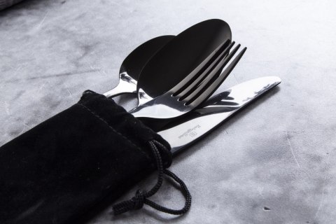 ZESTAW SZTUĆCÓW 4 EL. Z POKROWCEM BERLINGER HAUS BLACK BH-2726