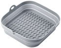 ZESTAW WKŁADÓW SILIKONOWYCH DO FRYTKOWNICY BEZTŁUSZCZOWEJ 2 SZTUKI KWADRATOWY 20CM SKŁADANY KLAUSBERG KB-7790
