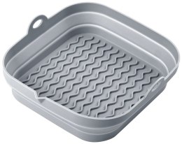 ZESTAW WKŁADÓW SILIKONOWYCH DO FRYTKOWNICY BEZTŁUSZCZOWEJ 2 SZTUKI KWADRATOWY 20CM SKŁADANY KLAUSBERG KB-7790