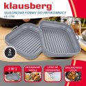 ZESTAW WKŁADÓW SILIKONOWYCH DO FRYTKOWNICY BEZTŁUSZCZOWEJ 2 SZTUKI KWADRATOWY 20CM SKŁADANY KLAUSBERG KB-7790