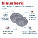 ZESTAW WKŁADÓW SILIKONOWYCH DO FRYTKOWNICY BEZTŁUSZCZOWEJ 2 SZTUKI OKRĄGŁY 20CM SKŁADANY KLAUSBERG KB-7789
