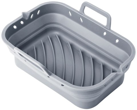 ZESTAW WKŁADÓW SILIKONOWYCH DO FRYTKOWNICY BEZTŁUSZCZOWEJ 2 SZTUKI PROSTOKĄTNY 20.5X14.5CM SKŁADANY KLAUSBERG KB-7791