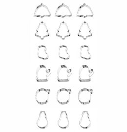 ZESTAW WYKRAWACZY DO CIASTA 18 ELE. 6 WZORÓW TADAR TD-2931