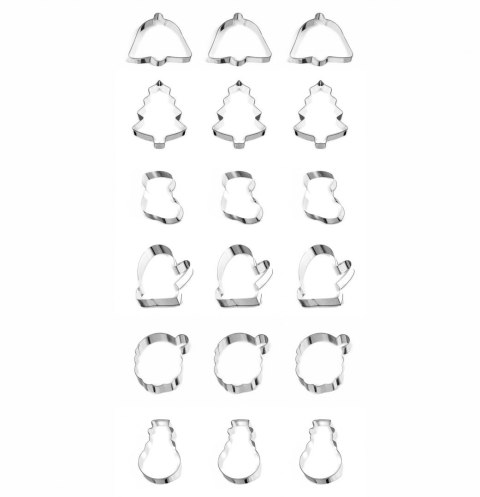 ZESTAW WYKRAWACZY DO CIASTA 18 ELE. 6 WZORÓW TADAR TD-2931