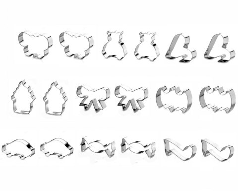 ZESTAW WYKRAWACZY DO CIASTA 18 ELE. 9 WZORÓW TADAR TD-2924