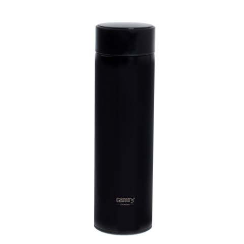 Adler | Thermal Flask | CR 4507bk | Pojemność 0.473 L | Materiał stal nierdzewna/silikon | Czarny