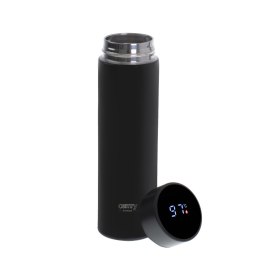 Adler | Thermal Flask | CR 4507bk | Pojemność 0.473 L | Materiał stal nierdzewna/silikon | Czarny