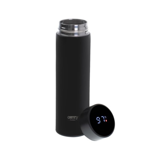 Adler | Thermal Flask | CR 4507bk | Pojemność 0.473 L | Materiał stal nierdzewna/silikon | Czarny