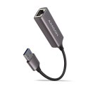 AXAGON ADE-TR Compact aluminum USB 3.2 Gen 1 Gigabit Ethernet 10/100/1000Mbit adapter with automatic installation