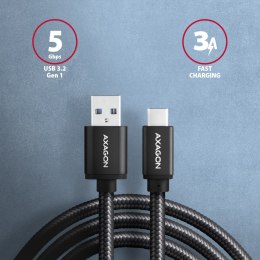 AXAGON Data and charging USB 3.2 Gen 1 cable, 1 m | BUCM3-AM10AB | USB Type A - USB Type C