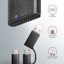 AXAGON External USB-C 3.2 Gen 2 metal box for M.2 NVMe & SATA SSD disks