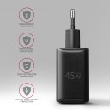 AXAGON GaN wallcharger 2x port (USB-A + USB-C), PD3.0/PPS/QC4+/SFC2.0/AFC/SCP/FCP/Apple, 45W | ACU-PQ45