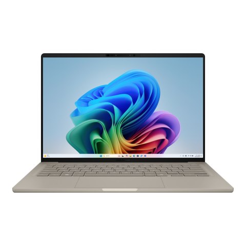 Asus Zenbook A14 UX3407QA-QD202W | Zabriskie Beige | 14 " | OLED | WUXGA | 1920 x 1200 pixels | Glossy | Snapdragon X | X1 26 10