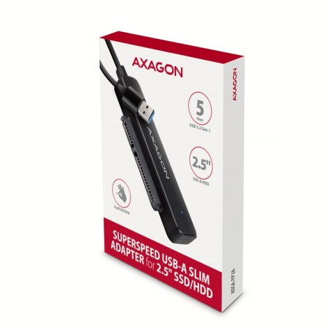 AXAGON USB-A 5Gbps SLIM adapter for 2.5" SSD/HDD | ADSA-FP2A