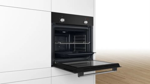 Bosch Oven | HBF010BA0 | 66 L | Electric | Manual | Knobs | Height 59.5 cm | Width 59.4 cm | Black