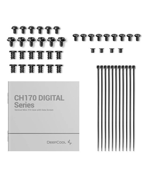 Deepcool PC Gaming Case | CH170 DIGITAL | Black | Mini ITX | Power supply included No | ATX PS2