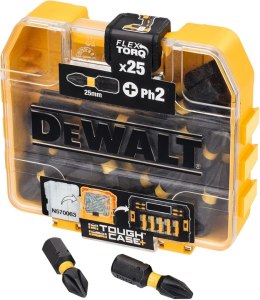 DEWALT DT70555T-QZ Extreme FLEXTORQ 25pc Set PH2 25mm in Small Bulk Storage Case