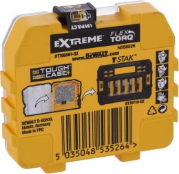 DEWALT DT70558T-QZ Extreme FLEXTORQ 25pc Set T25 25mm in Small Bulk Storage Case
