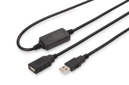 Digitus | Active USB 2.0 Repeater/Extension Cable | DA-73100-1 | USB 2.0 USB A (Male) | USB A (Female)