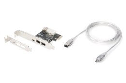 Digitus | Karta interfejsu IEEE 1394a, PCI express, 4 porty 1x zew. 1394mini, 2x zew./1x wew. 1394a | DS-30201-5