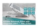 Digitus | Variable Notebook Stand with integrated USB-C Hub, 5 Port | DA-90424