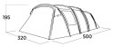 Easy Camp Hamra 5 Tunnel Tent for 5 persons, Grey | Easy Camp