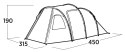 Easy Camp Hidra 4 Tunnel Tent for 4 persons, Green | Easy Camp