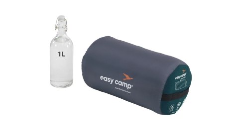 Easy Camp Raven I Square 2°C, 220 x 80 cm, Two-way open-end, L-shaped, autolock, Teal, Blue | Easy Camp