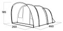 Easy Camp Skarvan 4 Tunnel Tent for 4 persons, Grey | Easy Camp